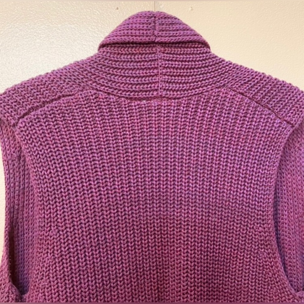 GAP Women's Deep Burgundy Wine Cardigan Sweater Vest XL - Picture 4 of 7